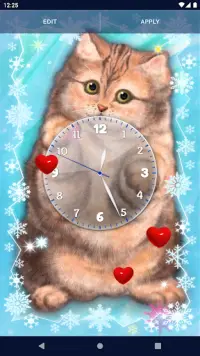 Cute Fluffy Cat Live Wallpaper Screen Shot 2