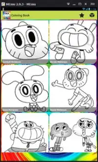 coloring game for gumball-draw Screen Shot 0