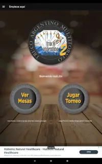 Truco Argentino Multitorneo online Screen Shot 12