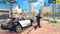 Polizei-Verbrechen-Stadt-Fahren - Police Car Drive Screen Shot 2
