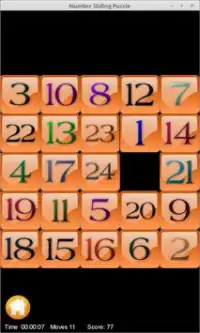 Sliding Number Puzzle Screen Shot 2