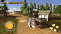 Village horse cart carriage transport simulator 3d Screen Shot 12