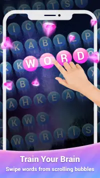 Scrolling Words Bubble Game Screen Shot 0