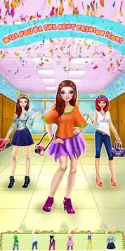 High School Fashion Girl - Dress Up Game Screen Shot 0