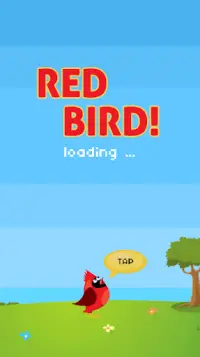 Red Bird Jump Sky Screen Shot 0