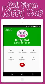 Call From Kitty Cat - Talking Cat Screen Shot 3
