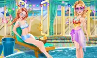 Công chúa trò chơi hồ bơi bên Screen Shot 5