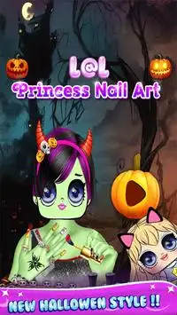 Nails Dolls Salon Coloring Screen Shot 5