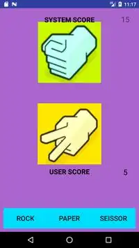 Rock Paper Scissor Screen Shot 2