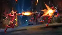 Flying Iron Superhero Flashlight Man Super Rescue Screen Shot 7