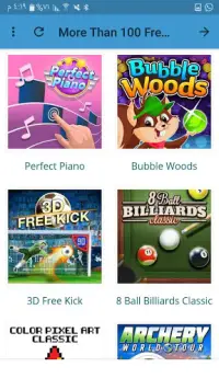 More Than 100 Free Online Games Screen Shot 2