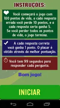 Trivia Brasil Screen Shot 1