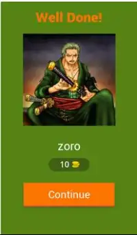 Zoro One Piece Characters Game Screen Shot 1