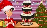 Cooking Christmas Cake Factory Screen Shot 1