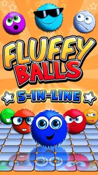 Fluffy balls – 5 in line. Screen Shot 1