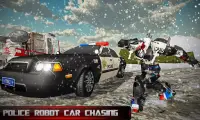 US Police Transform Robot Car: Real Snow City Screen Shot 0