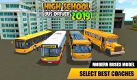 سائق حافلة المدرسة الثانوية 2019: لعبة أطفال مجاني Screen Shot 4