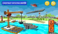 Xây dựng cầu sông Sim: Trò chơi xây dựng sông Screen Shot 2