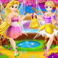 Princesses fairy Mall shopping Dress  - Girl Games Screen Shot 0