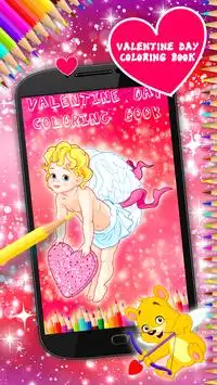 Valentine Day Coloring Book Screen Shot 0