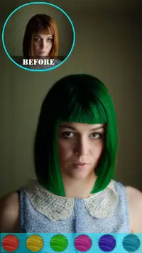 Cambiador de cabello Photo Booth Screen Shot 1