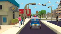 Monster Smashy Cars-Blocky City Driving Adventures Screen Shot 2