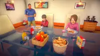 virtual família pai vida feliz família simulador Screen Shot 0