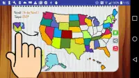 Juego del Mapa de Estados Unidos Screen Shot 1