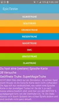 Epic Card Tester Clash Royale Screen Shot 1