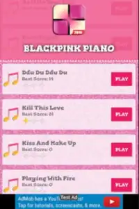 BLACKPINK Kill This Love Piano Games Songs Screen Shot 1