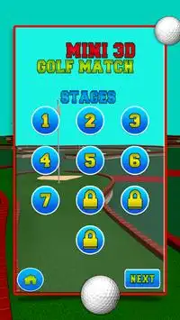 Mini 3D Golf Match Screen Shot 2