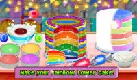 Unicorn Cake Games: New Rainbow Doll Cupcake Screen Shot 8