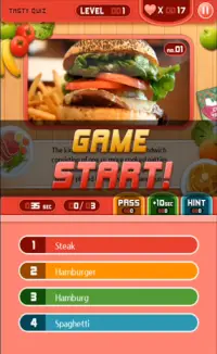 World Food Quiz Contest: Festival & Delicious Game Screen Shot 1