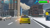 Realistis Taxi Sim 3D Screen Shot 1