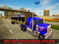 Police Monster Truck Cargo: Transport Simulator Screen Shot 2