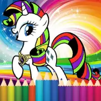 Coloring little pony princess Screen Shot 2