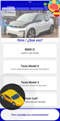 Coche Quiz Juego 2019 (español) Screen Shot 3