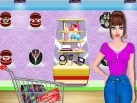 Rich Girls Shopping Mall: Super Store Cashier Screen Shot 1