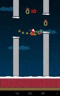 Flappy Santa Claus Screen Shot 2