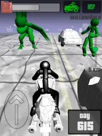 Stickman Zombie: Motorcycle Ra Screen Shot 20
