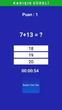 Matematik 4 İşlem Oyunu Screen Shot 3