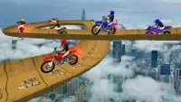 Mega Ramp vertical Impossible Moto Bike Stunt Screen Shot 0