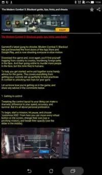 Guide+Modern Combat 5 Blackout Screen Shot 1