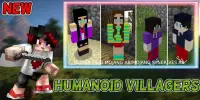 Humanoid Villagers Mod for MCPE   Come Alive Screen Shot 4