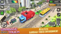 truk sampah mengemudi simulator dumping game Screen Shot 1
