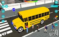 Coach School bus driving game Screen Shot 0