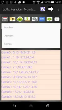 Lotto Random Generator Screen Shot 8