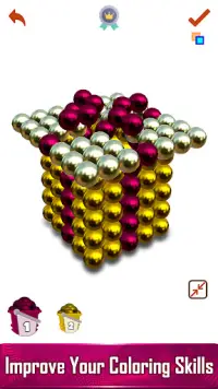 Magnetic Balls 3D - Paint by Number, Magnet World Screen Shot 3