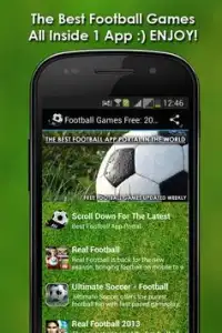 Football Games Free: 2016 Screen Shot 0