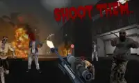 Sniper silah zombi: 3D Screen Shot 1